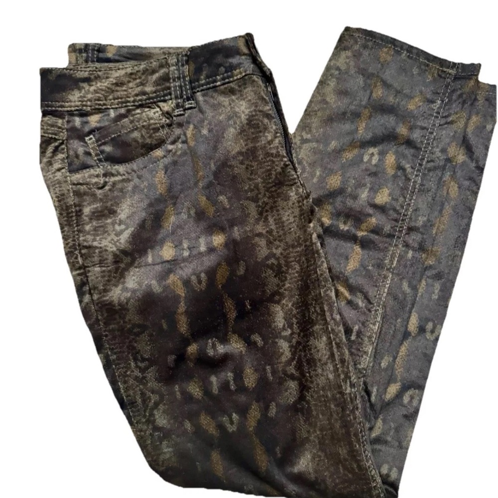 🆕Democracy Women’s Justice Jegging, brown black abstract textured‎ size 18 NWT